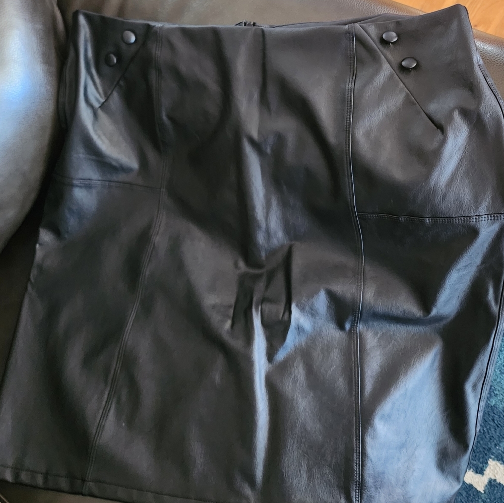 Brand New Faux Leather Skirt